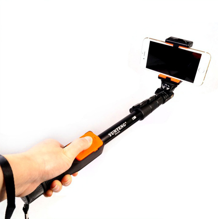 NV-GP049 Yunteng 1288 Bluetooth Remote Control Selfie Stick with Strap and Mobile Phone Holder