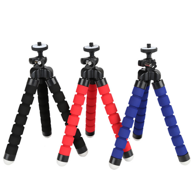 NV-GP044 Sponge Octopus Flexible Tripod with black,red and blue color