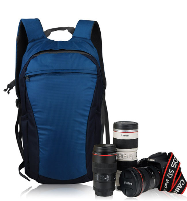 NV-CBE6 Blue Polyester DSLR SLR Camera Backpack